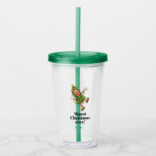 Wurst Christmas ever! Funny Salami Acrylic Tumbler
