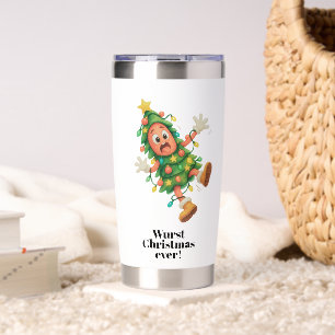 Wurst Christmas ever! Funny Salami Insulated Tumbler