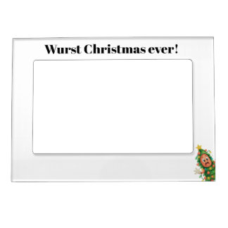 Wurst Christmas ever! Funny Salami Magnetic Frame