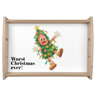 Wurst Christmas ever! Funny Salami Serving Tray