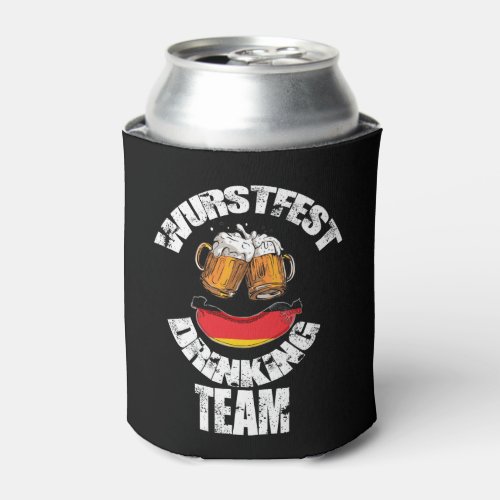 Wurstfest Drinking Team Oktoberfest Can Cooler