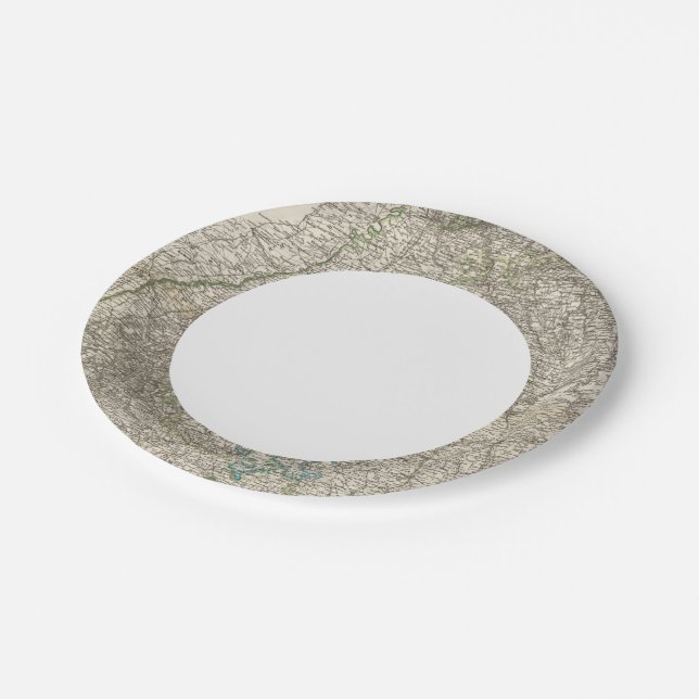 Wurtemberg, Baden Paper Plates (Angled)
