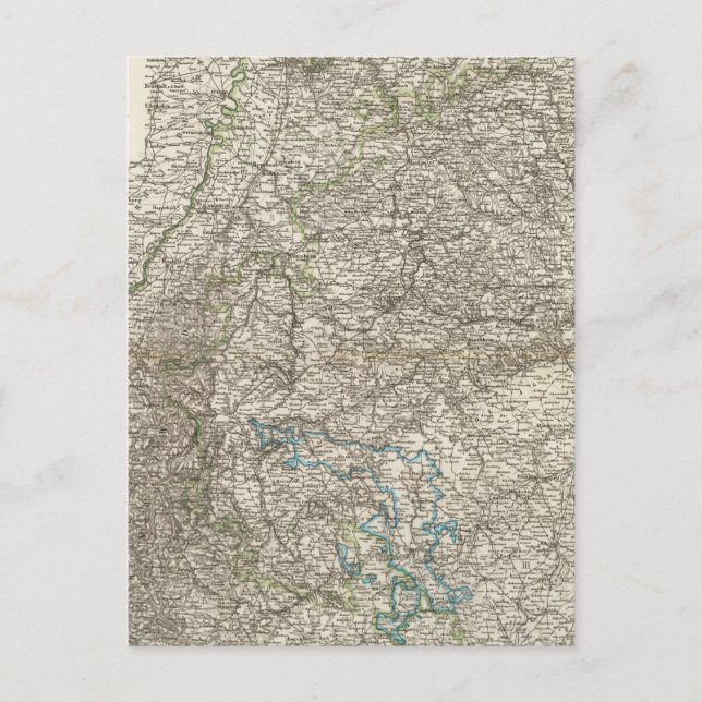 Wurtemberg, Baden Postcard (Front)