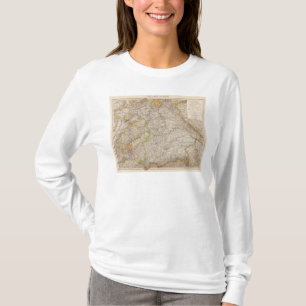 Wurttemberg, Bayern Atlas Map of Germany T-Shirt