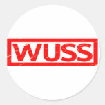Wuss Stamp Classic Round Sticker