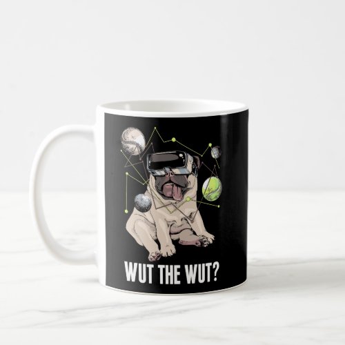 Wut The Wut Pug With Space Age Headset Graphic Coffee Mug