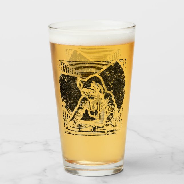 Wutang Cat DJ Style Glass (Front Filled)