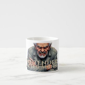 Wütender Alter Mann – Cartoon-Illustration Espresso Cup