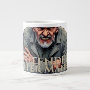 Wütender Alter Mann – Cartoon-Illustration Giant Coffee Mug