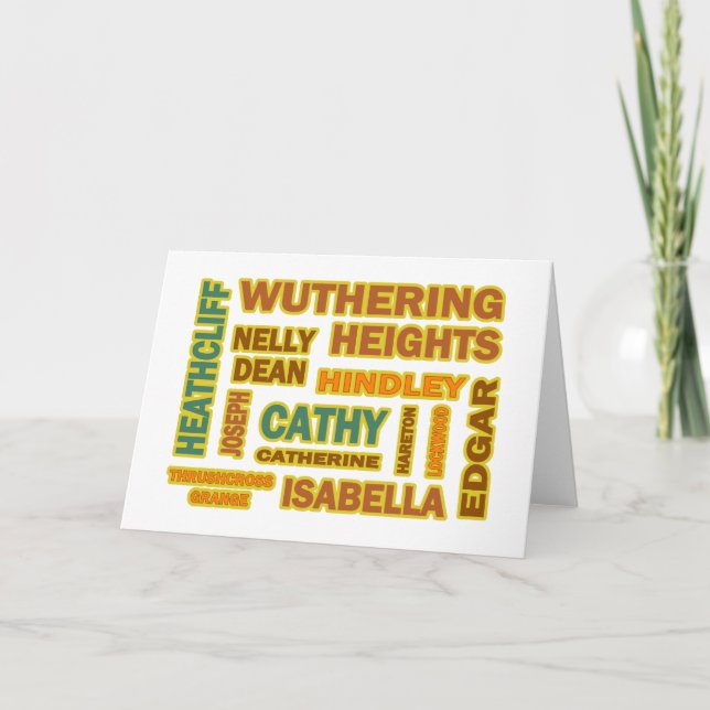 Wuthering Heights Characters Card (Front)