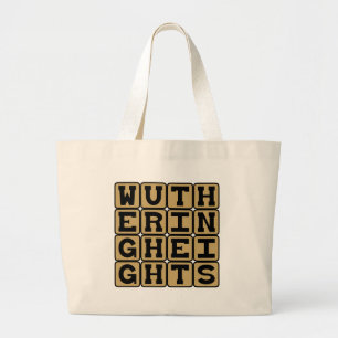 Wuthering Heights, Emily Bronte Novel Large Tote Bag