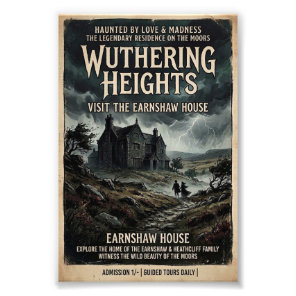 Wuthering Heights Gothic Moorland Vintage Travel Photo Print