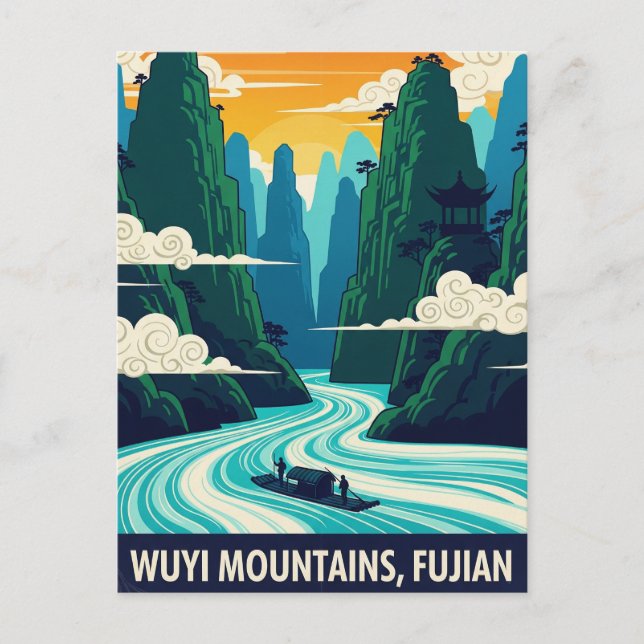 Wuyi Mountains Fujian China Postcard (Front)