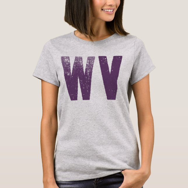 WV Bold Distressed Tee (Front)