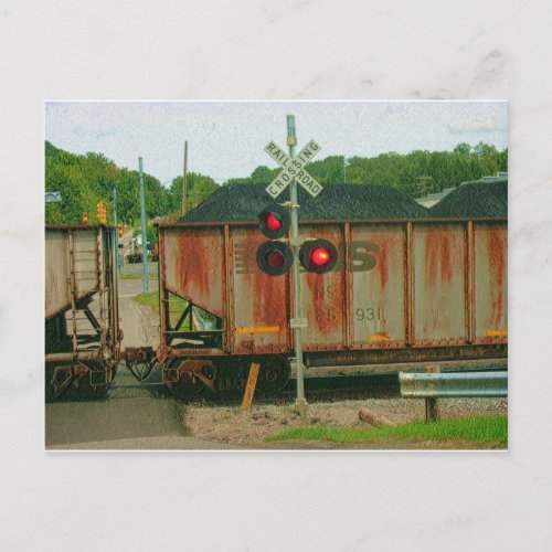 WV Coal Train Postcard