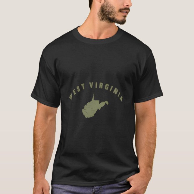 Wv Home State Mens Sports West Virginia T-Shirt (Front)