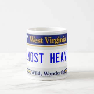 WV LICENSE PLATE ALMOST HEAVEN MUG