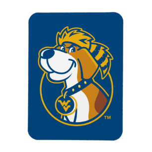 WV Mountaineer Youth Dog Magnet