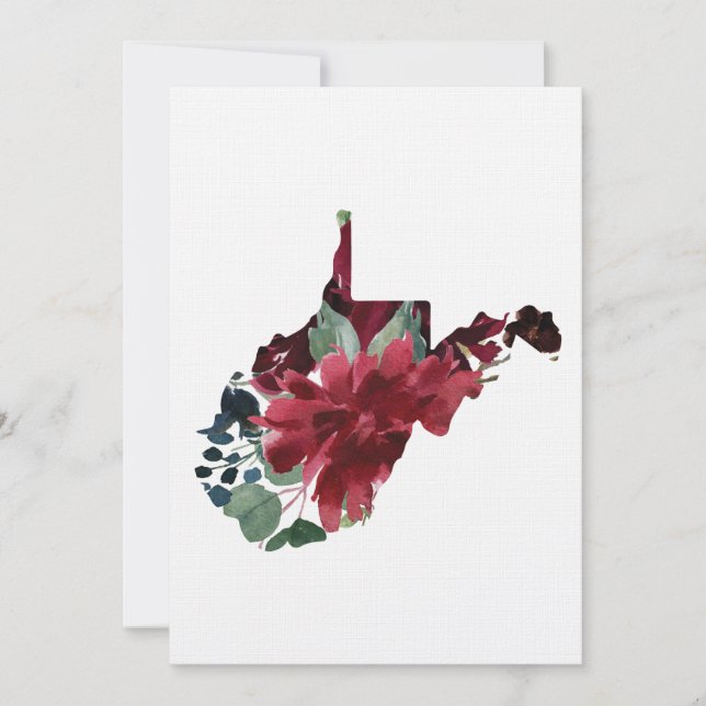 WV Wedding Decor Option 2 Invitation (Front)