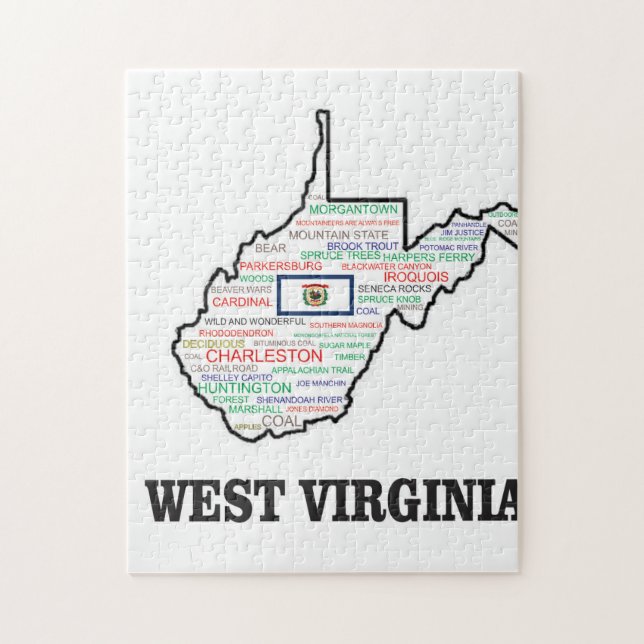 WV WORD CLUSTER GLORY JIGSAW PUZZLE (Vertical)