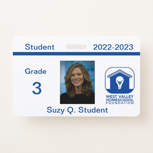 WVHF Student ID Badge