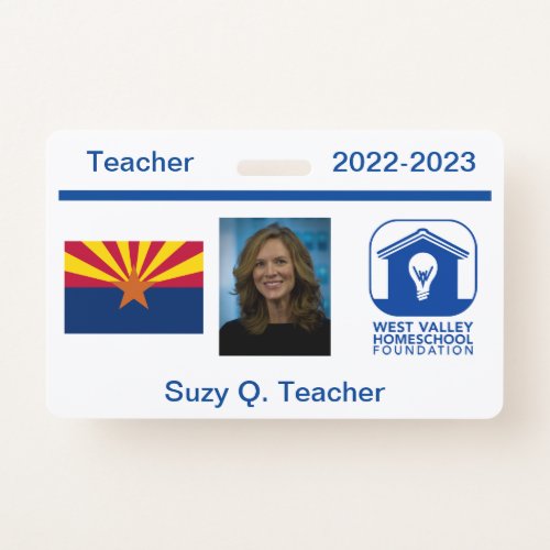 WVHF Teacher ID Badge