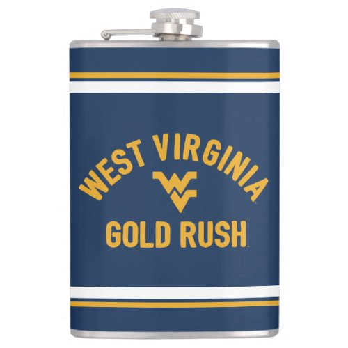 WVU  Gold Rush Hip Flask