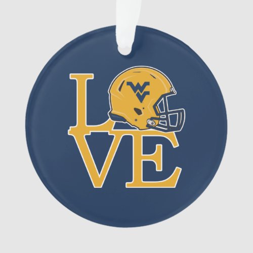 WVU Love Ornament