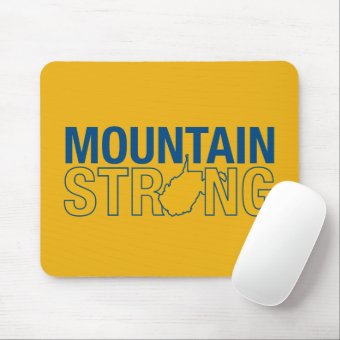 WVU Mountain Strong Mouse Pad | Zazzle