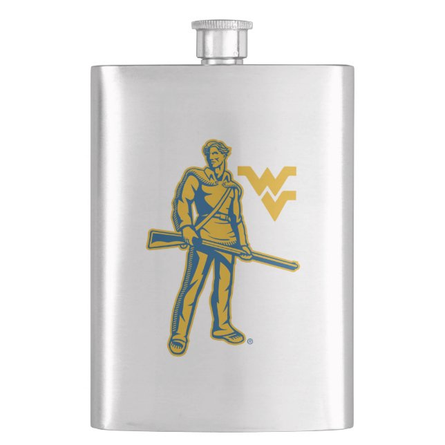 WVU Mountaineer Flask (Front)