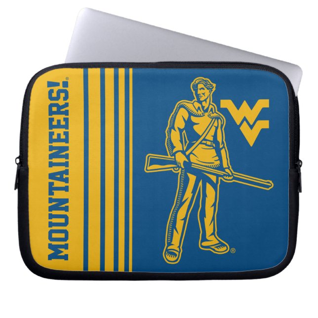 WVU Mountaineer Laptop Sleeve (Front)