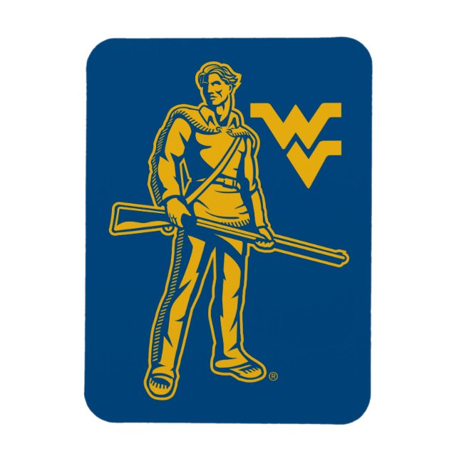 WVU Mountaineer Magnet (Vertical)