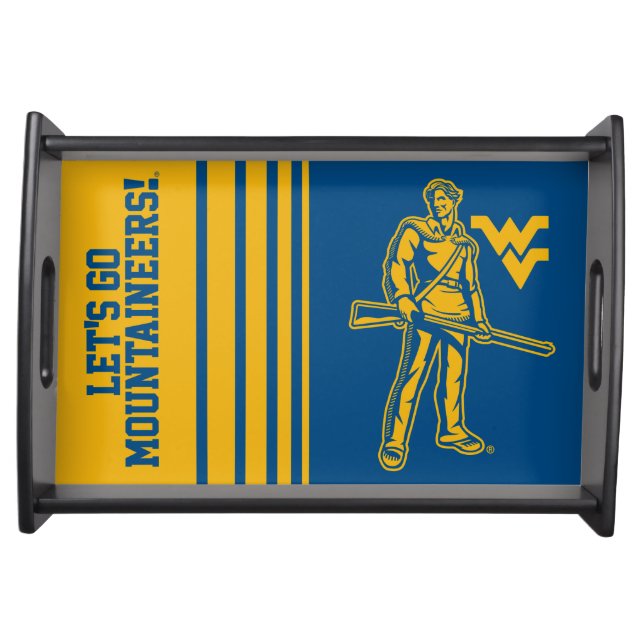 WVU Mountaineer Serving Tray (Front)