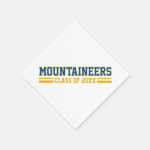 WVU Mountaineers Alumni Class Year Paper Napkins