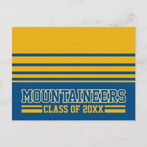 WVU Mountaineers Alumni Class Year Postcard