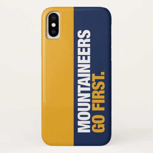 WVU Mountaineers Go First iPhone X Case