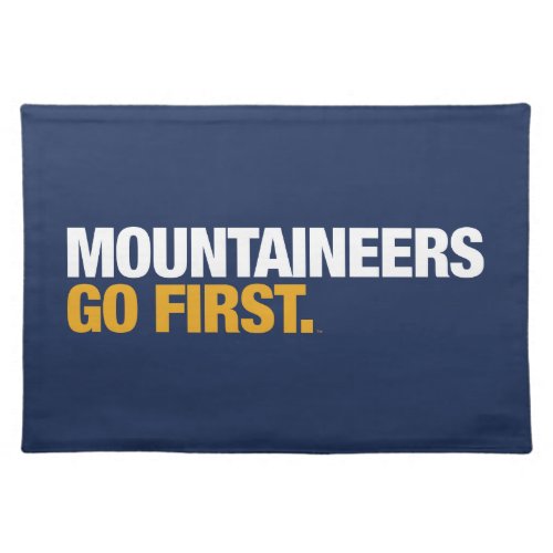 WVU Mountaineers Go First Cloth Placemat