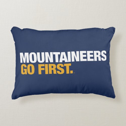 WVU Mountaineers Go First Decorative Pillow