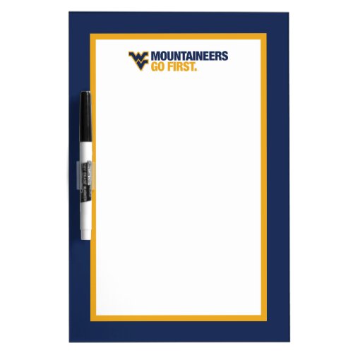 WVU Mountaineers Go First Dry_Erase Board