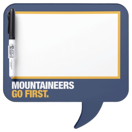 WVU Mountaineers Go First Dry_Erase Board