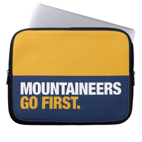 WVU Mountaineers Go First Laptop Sleeve