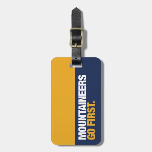 WVU Mountaineers Go First Luggage Tag