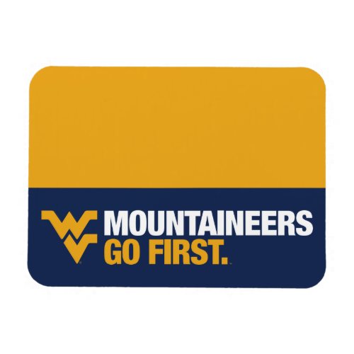 WVU Mountaineers Go First Magnet