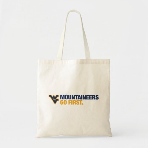 WVU Mountaineers Go First Tote Bag