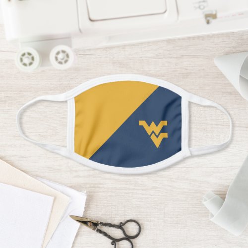 WVU West Virginia Color Block Face Mask
