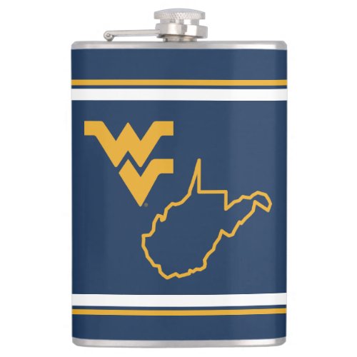 WVU  West Virginia University Hip Flask