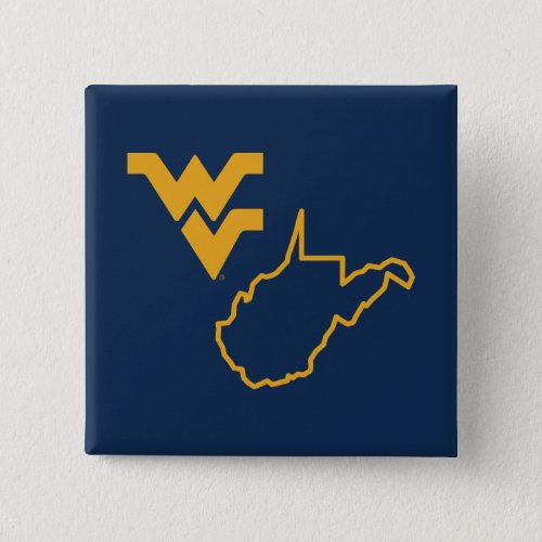 WVU  West Virginia University Pinback Button