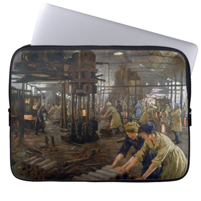 WW1 1918 Women Working at a Munitions a Factory  Laptop Sleeve (Front)
