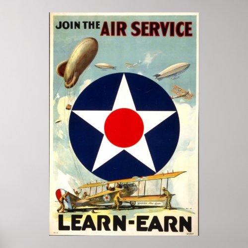 WW1 Army Air Corps recruiting poster