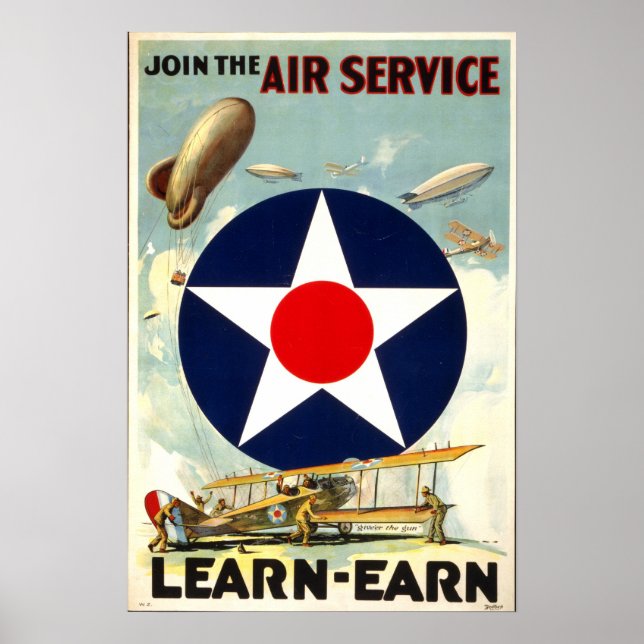 WW1 Army Air Corps recruiting poster (Front)
